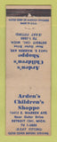 Matchbook Cover - Arden's Children's Shoppe Detroit MI WEAR