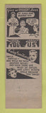 Matchbook Cover - Marigold Bar Detroit MI pinup