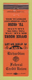 Matchbook Cover - Richardian Knights of Columbus Credit Union Detroit MI