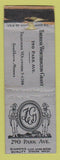 Matchbook Cover - Therese Worthington Grant New York City? DQ POOR