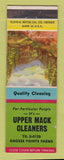 Matchbook Cover - Upper Mack Cleaners Grosse Pointe Farms MI