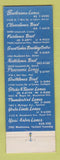 Matchbook Cover - Great Lakes Recreation Bowling Detroit MI Livonia Ypsilanti