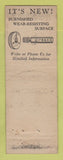 Matchbook Cover - Detroit Tap and Tool Detroit MI Standard Match WEAR