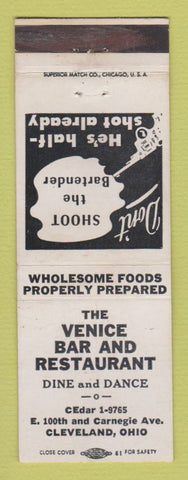 Matchbook Cover - Venice Bar Restaurant Cleveland OH