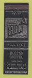 Matchbook Cover - Belter Motel Greensburg IN WEAR