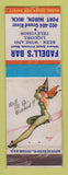 Matchbook Cover - Fadell's Bar Port Huron MI pinup WEAR