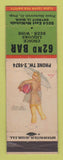 Matchbook Cover - 62nd Bar Detroit MI pinup
