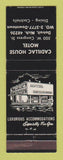 Matchbook Cover - Cadillac House Motel Detroit MI