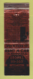 Matchbook Cover - Brooks Car Rental Honolulu Hawaii WORN