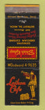 Matchbook Cover - Laikon Cafe Detroit MI Greek Restaurant WEAR