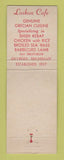 Matchbook Cover - Laikon Cafe Detroit MI Greek Restaurant WEAR