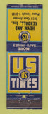 Matchbook Cover - US Tires Heym & Kendall Detroit MI