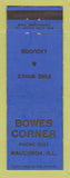 Matchbook Cover - Boew Corner Liquor Wauconda IL bar? WEAR