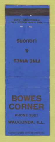 Matchbook Cover - Boew Corner Liquor Wauconda IL bar? WEAR