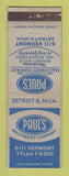 Matchbook Cover - Paul's Machinery Detroit MI