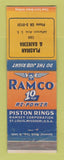 Matchbook Cover - Ramco Piston Rings Plasman & Gaikema Detroit MI