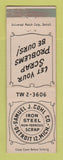 Matchbook Cover - Samuel Cohl Iron Steel Detroit MI WEAR