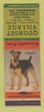 Matchbook Cover - Quonset Village Valparaiso IN Terrier