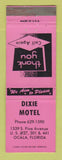 Matchbook Cover - Dixie Motel Ocala FL
