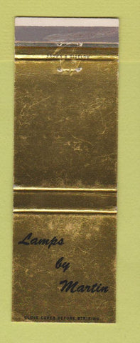 Matchbook Cover - Lamps by Martin Detroit MI WEAR