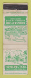 Matchbook Cover - Kingsley Hotel Del Mar Vero Beach FL Bloomfield Hills MI WEAR