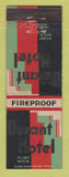 Matchbook Cover - Durant Hotel Flint MI