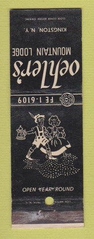 Matchbook Cover - Oehler's Mountain Lodge Kingston NY WEAR