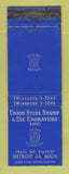 Matchbook Cover - Union Steel Stamp Die Detroit MI
