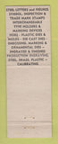 Matchbook Cover - Union Steel Stamp Die Detroit MI