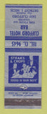Matchbook Cover - Clifford Hotel Bar Detroit MI