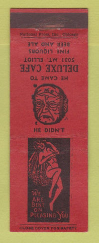 Matchbook Cover - Deluxe Cafe Detroit MI  girlie WEAR