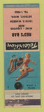 Matchbook Cover - Red's Bar Detroit MI pinup WORN