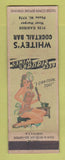 Matchbook Cover - Whitey's Cocktail Bar Detroit MI pinup