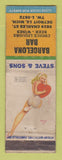 Matchbook Cover - Barcelona Bar Detroit MI pinup WEAR