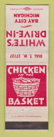 Matchbook Cover - White's Drive In Bay City MI