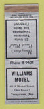 Matchbook Cover - Williams Motel Youngstown OH