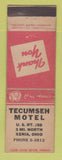 Matchbook Cover - Tecumseh Motel Xenia OH WORN