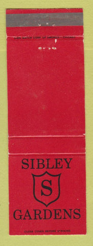 Matchbook Cover - Sibley Gardens Trenton MI WEAR