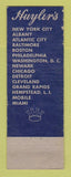 Matchbook Cover - Huyler's CHIAN WEAR