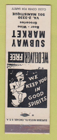 Matchbook Cover - Subway Market Detroit? MI WEAR