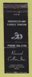 Matchbook Cover - Record Cellar Music Store Fraser MI