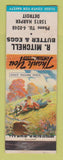 Matchbook Cover - R Mitchell Butter & Eggs Detroit MI