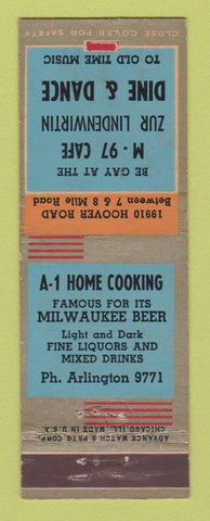 Matchbook Cover - M-97 Cafe Zur Lindenwirtin Detroit MI ADVANCE