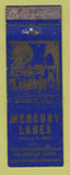 Matchbook Cover - Mercury Lanes Bowling Dearborn MI WORN