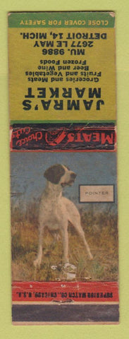 Matchbook Cover - Jamra's Market Grocery Detroit MI WEAR