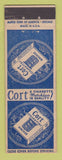 Matchbook Cover - Cort Cigarettes
