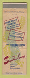 Matchbook Cover - Floridan Hotel Tampa FL Sapphire Lounge WEAR