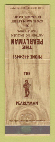 Matchbook Cover - Pearlyman Restaurant El Cajon CA