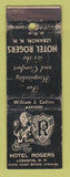 Matchbook Cover - Hotel Rogers Lebanon NH WORN