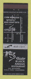 Matchbook Cover - Christies Black Angus Restaurant Chula Vista CA